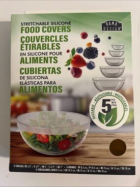Stretchable Silicone Food Covers - Clear